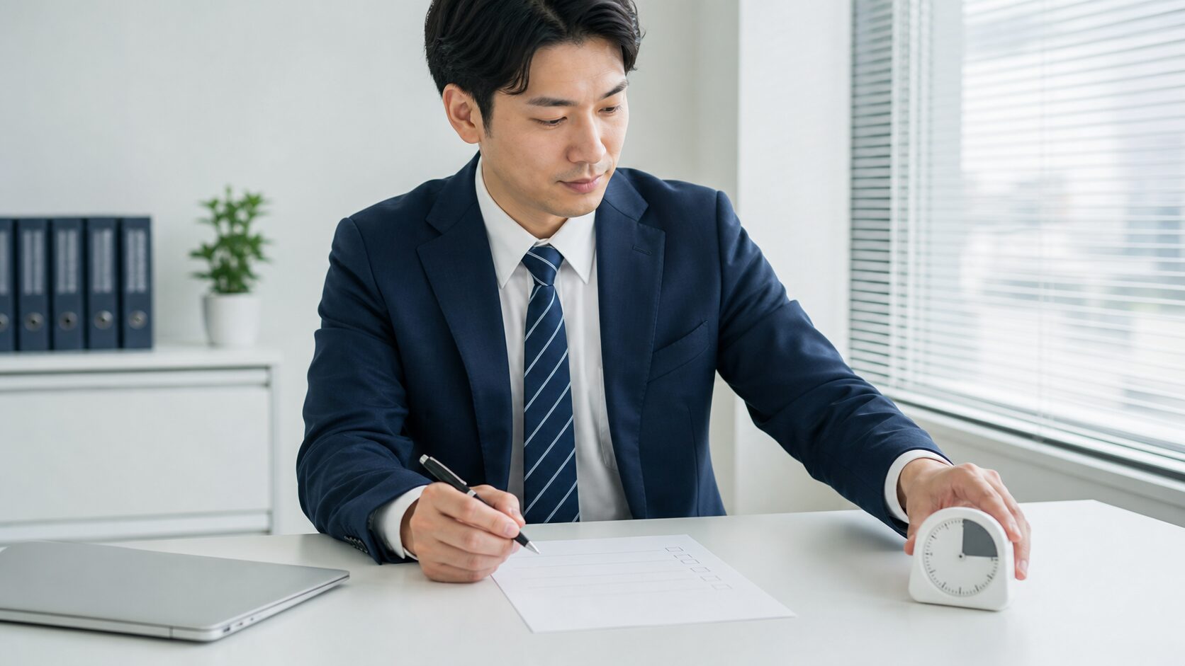 意思決定テンプレートとタイマーを使って判断するビジネスパーソン