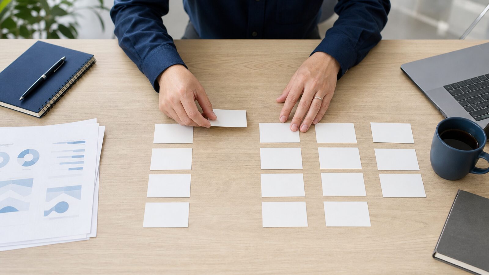 管理職としての経験を複数の要素に分けて棚卸しする様子