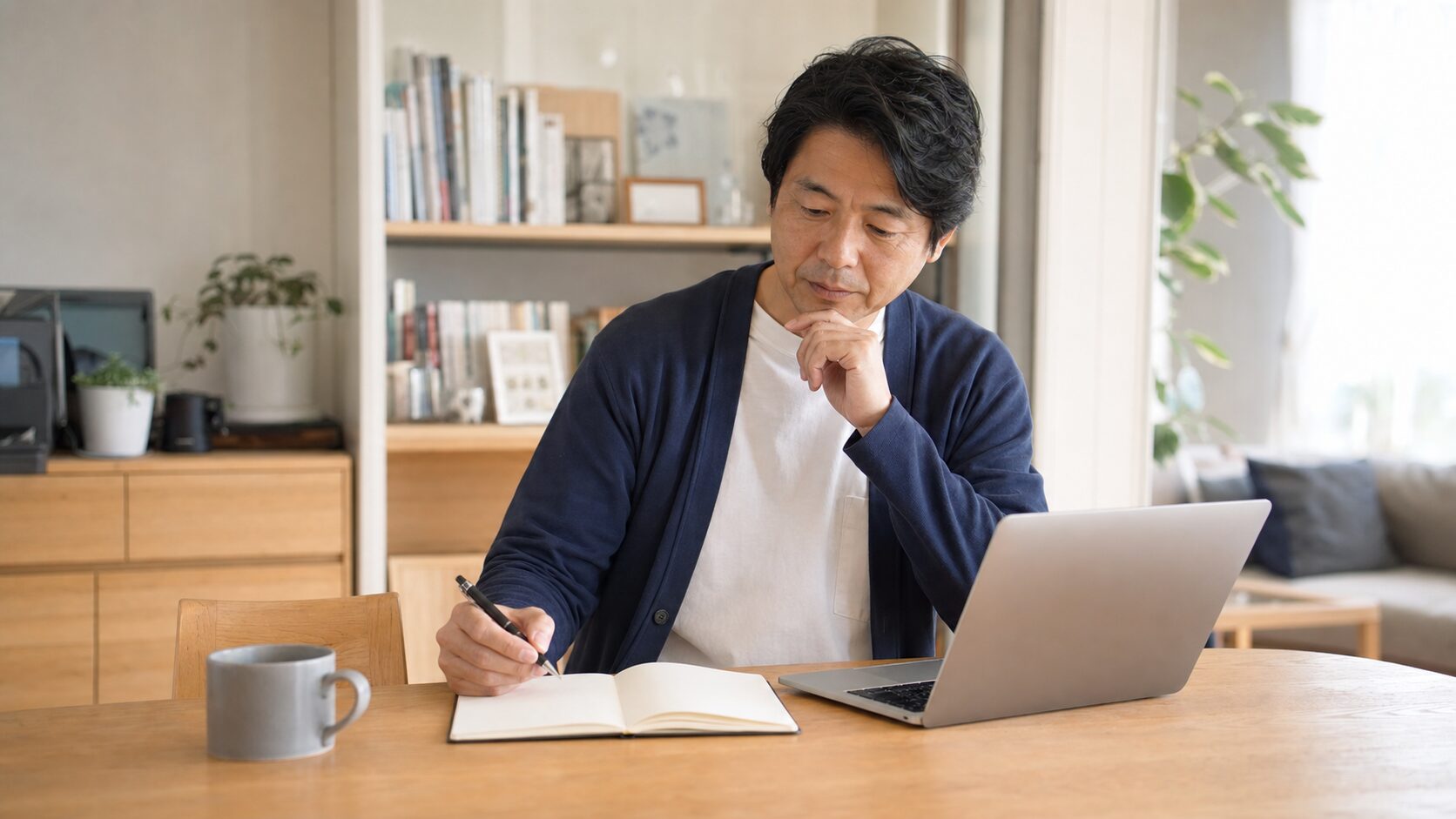 自宅で転職準備を始める40代・50代のビジネスパーソン